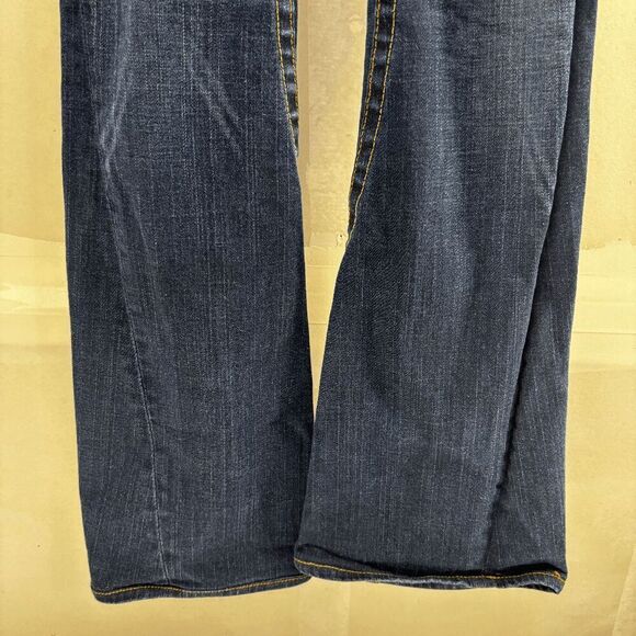 True Religion Joey Jeans Womens Size 27 Blue Low Rise Flare Y2K Style 10-503 - Picture 7 of 11